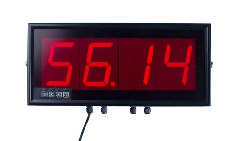 Large LED 4-digit display for long distance viewing applications