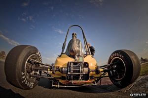 Engineering team prototype Formula SAE fitted with embedded amplifiers