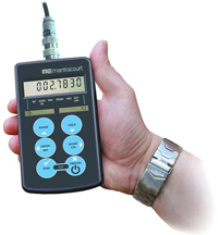 Handheld strain gauge indicator PSD shown with new round button label