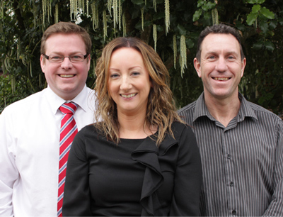 From left to right: Jonathan Purdue, Louise Stubbs, Andy Edkins