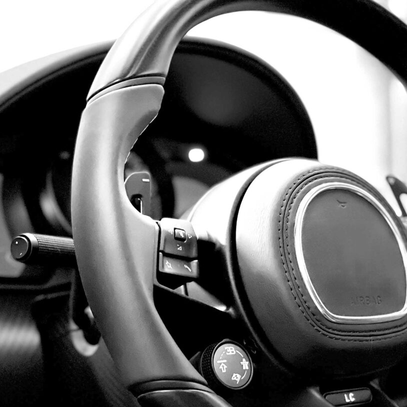 Image of car steering wheel