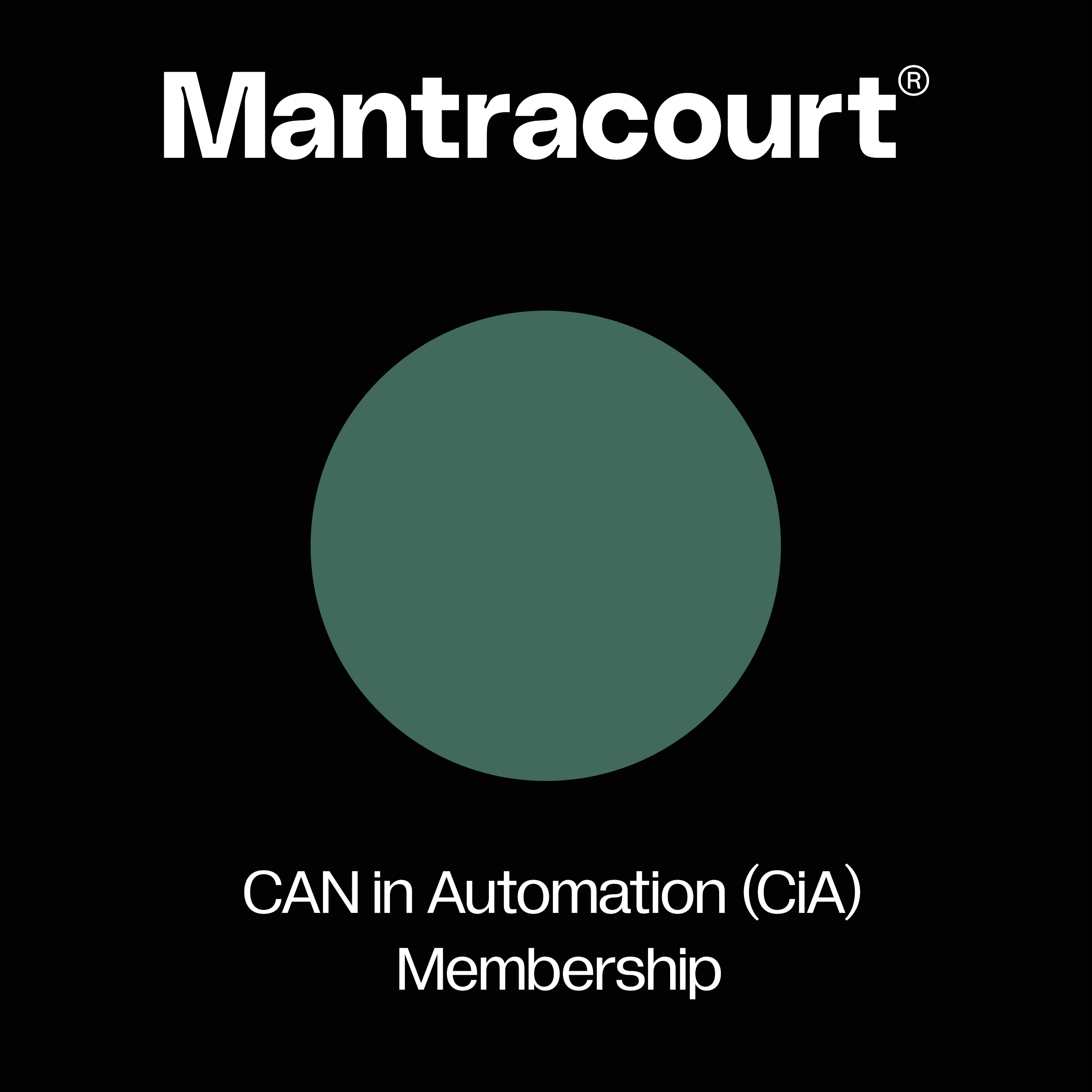 CAN in Automation (CiA) Membership | Mantracourt